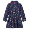 Kids' Dress with Long Sleeves Navy 128 Size 128 (7-8y) 