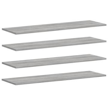 Wall Shelves Set - 4 Grey Sonoma Storage Options - HipoMarket