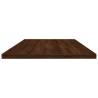 Stylish Brown Oak Wall Shelves - 4 pcs | HipoMarket UK