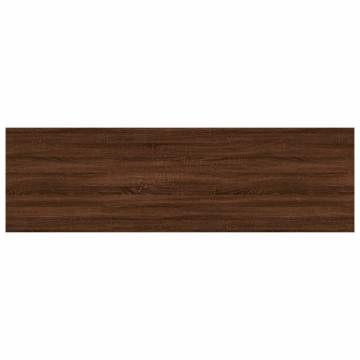 Stylish Brown Oak Wall Shelves - 4 pcs | HipoMarket UK