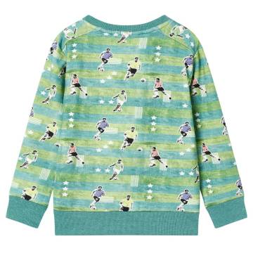 Kids' Sweatshirt Light Green Melange - Stylish & Comfortable