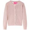 Kids' Cardigan Knitted Soft Pink 128 Colour pink Size 128 (7-8y) 