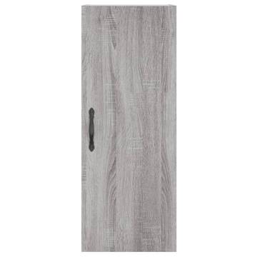 Stylish Highboard Grey Sonoma - 34.5x34x180 cm | HipoMarket