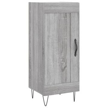 Stylish Highboard Grey Sonoma - 34.5x34x180 cm | HipoMarket