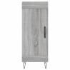 Stylish Highboard Grey Sonoma - 34.5x34x180 cm | HipoMarket