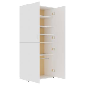 Shoe Cabinet White 80x39x178 cm - Elegant Storage Solution