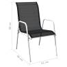 Stackable Garden Chairs Set - Stylish & Durable 4 pcs