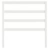 Stylish White Bed Headboard - Solid Pine 95x4x100 cm