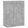 Elegant Highboard in Concrete Grey - 69.5x34x180 cm