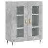 Elegant Highboard in Concrete Grey - 69.5x34x180 cm