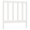 Stylish White Bed Headboard - Solid Pine Wood | Hipomarket