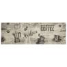 Kitchen Rug Washable Coffee Grey 60x180 cm Velvet - Hipomarket