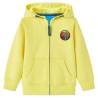 Kids' Hooded Sweatshirt with Zip Light Yellow 128 Size 128 (7-8y) 