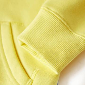 Kids' Hooded Sweatshirt with Zip - Light Yellow 128 | Hipomarket