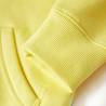 Kids' Hooded Sweatshirt with Zip - Light Yellow 128 | Hipomarket