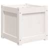 Garden Planter White 40x40x40 cm | Solid Pine Wood | HipoMarket