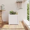 Garden Planter White 40x40x40 cm | Solid Pine Wood | HipoMarket