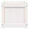 Garden Planter White 40x40x40 cm | Solid Pine Wood | HipoMarket