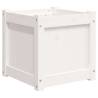 Garden Planter White 40x40x40 cm | Solid Pine Wood | HipoMarket