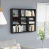 Wall Shelf Black 90x16x78 cm Engineered Wood Colour black Quantity in Package 1 Number of Pieces 