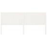 Stylish White Bed Headboard - Solid Pine Wood (205.5x4x100 cm)