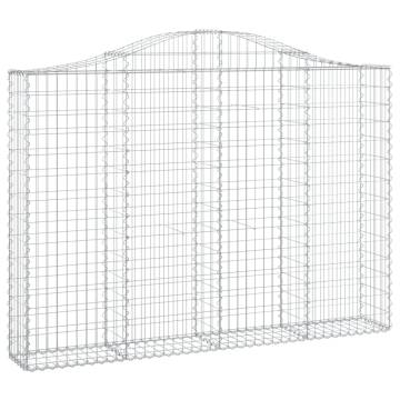 Arched Gabion Basket 200x30x140/160 cm - Durable & Decorative