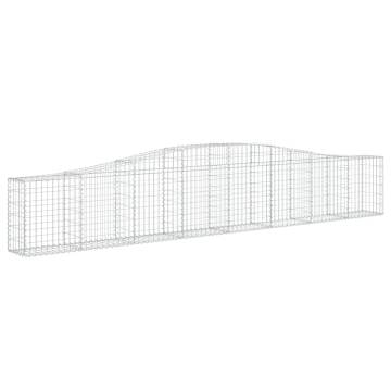 Arched Gabion Basket 400x30x60/80 cm - Galvanised Iron