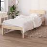 Bed Frame Solid Wood 75x190 cm Small Single Colour natural Size 75 x 190 cm 