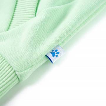 Kids' Hooded Zip Sweatshirt - Bright Green 140 | Hipo Market