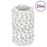 Braided Boat Rope White 2mm x 25m - Durable Polyester Rope