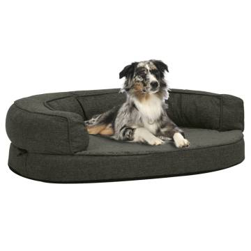 Ergonomic Dog Bed Mattress - 75x53 cm Dark Grey