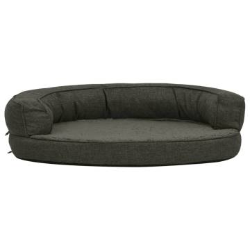 Ergonomic Dog Bed Mattress - 75x53 cm Dark Grey