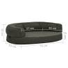 Ergonomic Dog Bed Mattress - 75x53 cm Dark Grey