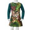 Kids' Dark Green Dress with Long Sleeves - Size 116 | HipoMarket