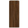 Elegant Wall Mounted Cabinets - 2 pcs Brown Oak - HipoMarket