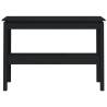 Elegant Black Console Table - Solid Pine Wood 110x40x75 cm