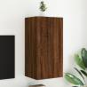 TV Wall Cabinet with LED Lights Brown Oak 40.5x35x80 cm Colour brown oak Size 40.5 x 35 x 80 cm Quantity in Package 1 