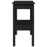 Elegant Black Console Table - Solid Pine Wood 110x40x75 cm