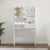 High Gloss White LED Dressing Table - Stylish Storage Solution