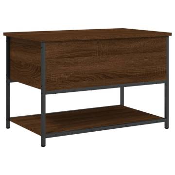 Storage Bench Brown Oak - Versatile Storage Solution | HipoMarket