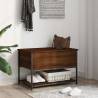 Storage Bench Brown Oak - Versatile Storage Solution | HipoMarket