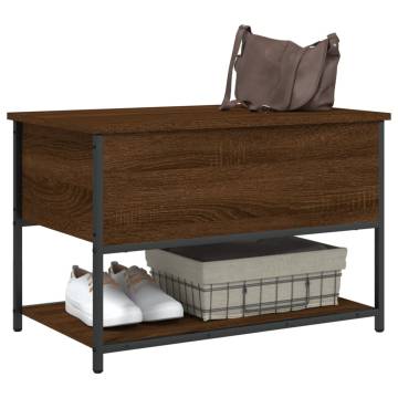 Storage Bench Brown Oak - Versatile Storage Solution | HipoMarket