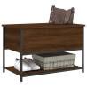 Storage Bench Brown Oak - Versatile Storage Solution | HipoMarket