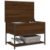 Storage Bench Brown Oak - Versatile Storage Solution | HipoMarket