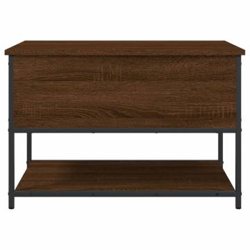 Storage Bench Brown Oak - Versatile Storage Solution | HipoMarket