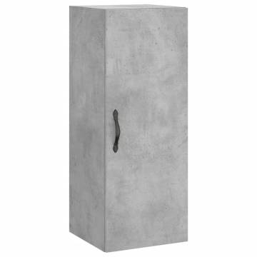 Stylish Highboard in Concrete Grey | Engineered Wood Storage