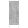 Stylish Highboard in Concrete Grey | Engineered Wood Storage