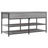 Shoe Bench Grey Sonoma - 100x42.5x50 cm Engineered Wood