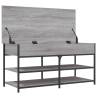 Shoe Bench Grey Sonoma - 100x42.5x50 cm Engineered Wood