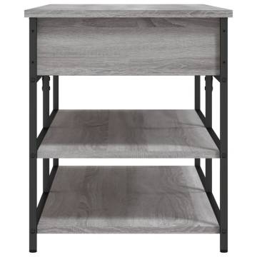 Shoe Bench Grey Sonoma - 100x42.5x50 cm Engineered Wood